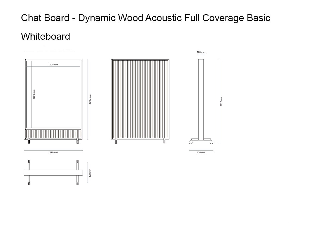 Доска CHAT BOARD Dynamic Wood Acoustic Full Coverage Basic