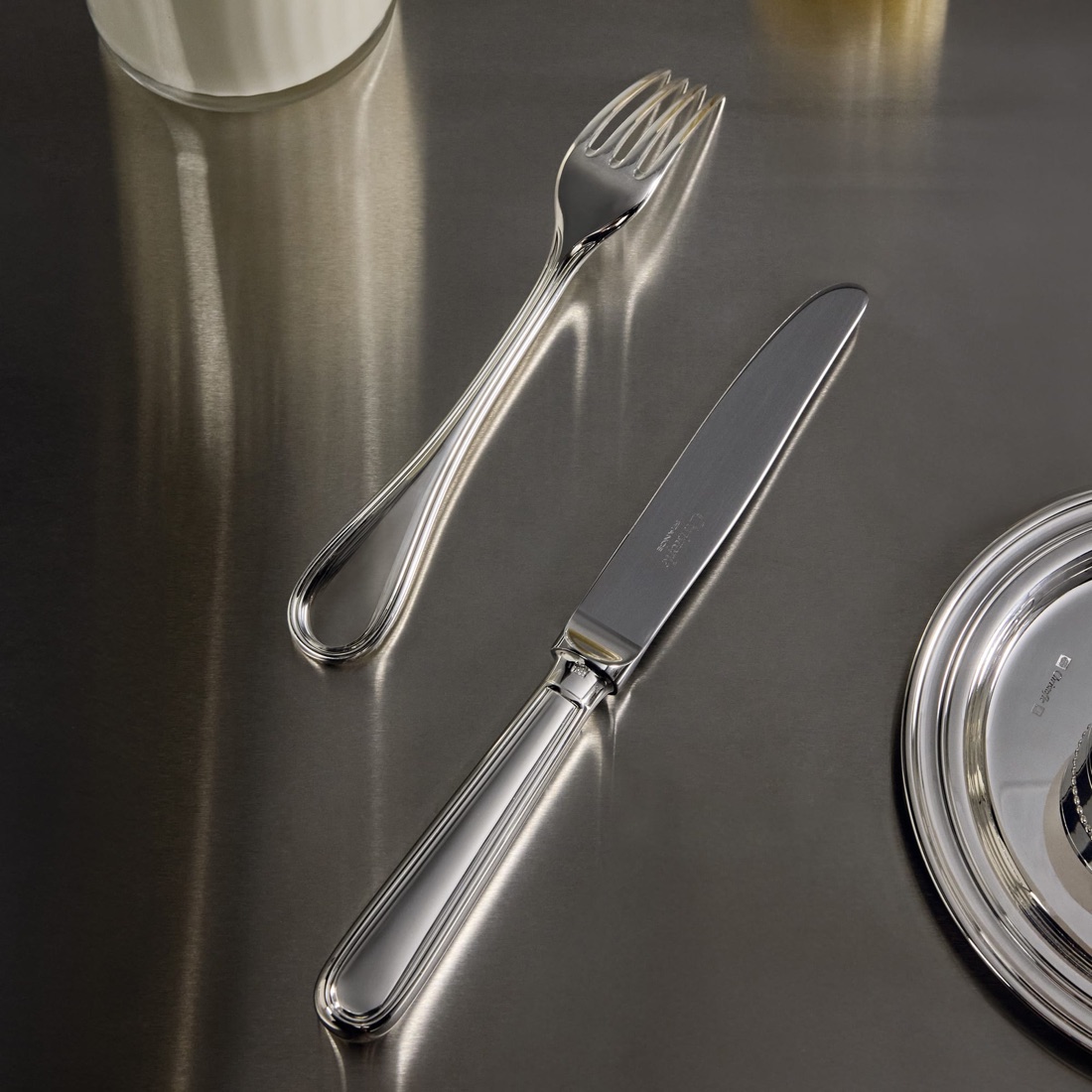 Christofle Flatware Set For 6 People 24 Pieces Albi Silver Plated