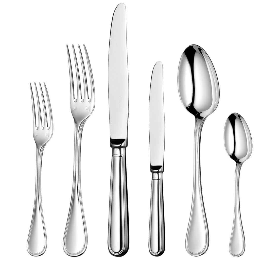Christofle Flatware Set For 6 People 36 Pieces Albi Silver Plated