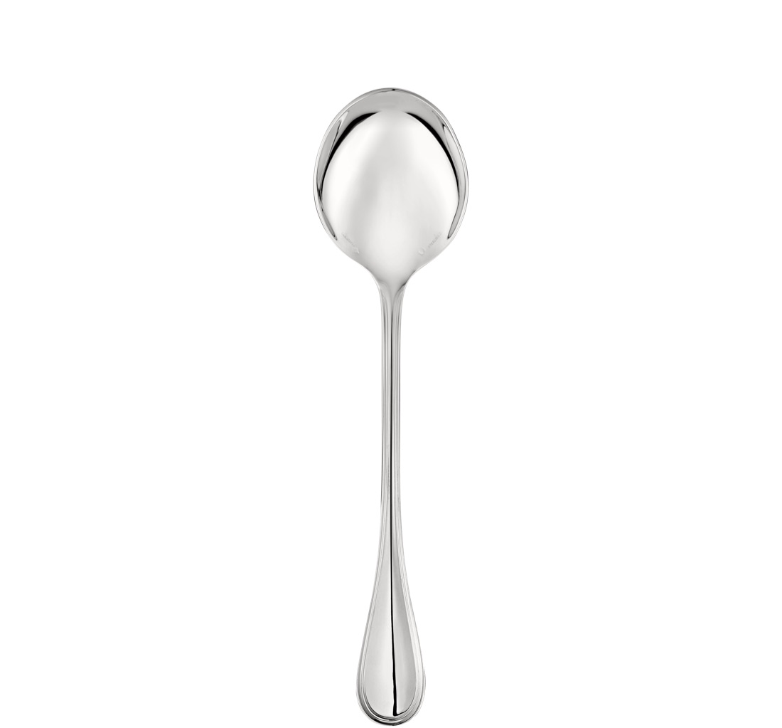 Christofle Salad Serving Spoon Albi Sterling Silver