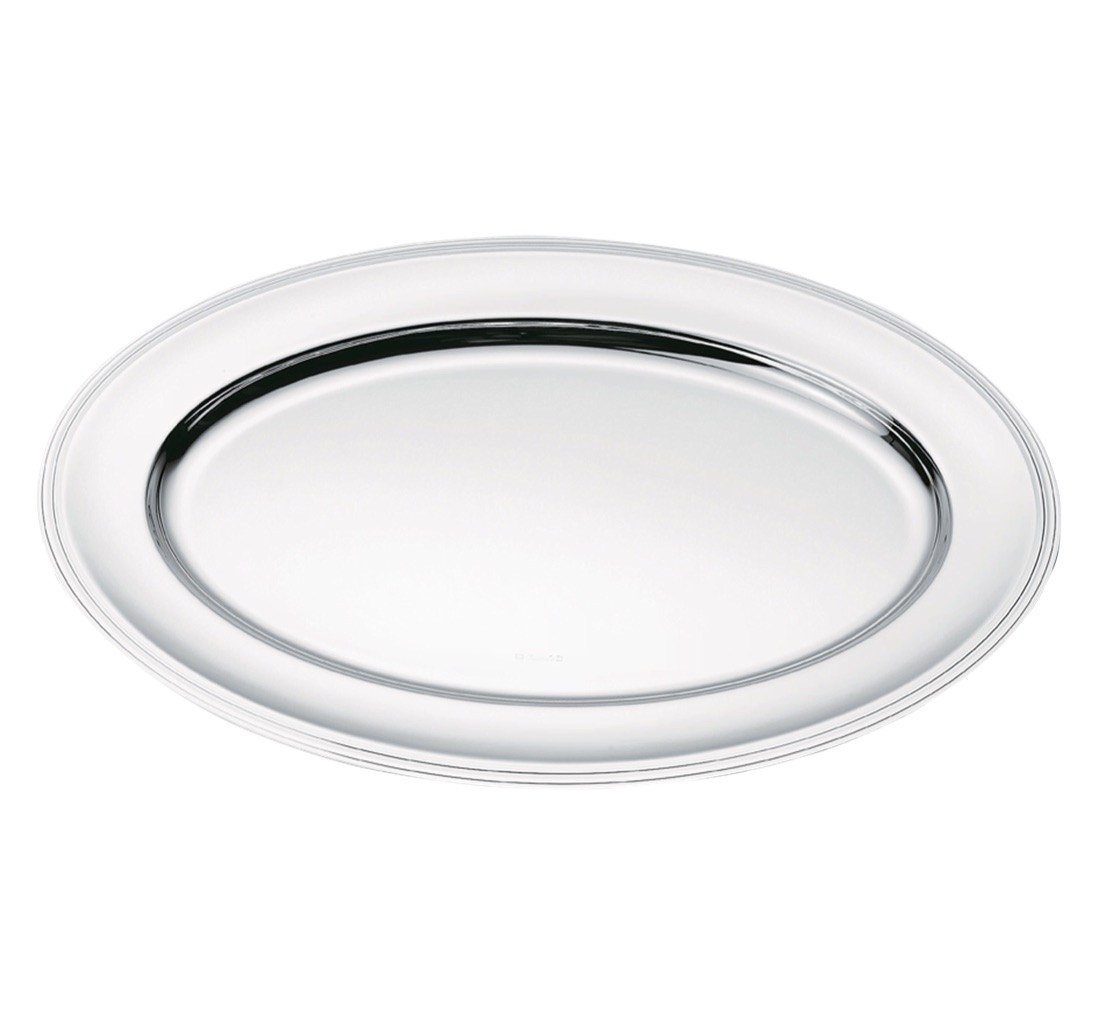 Christofle Oval Platter Albi Silver Plated