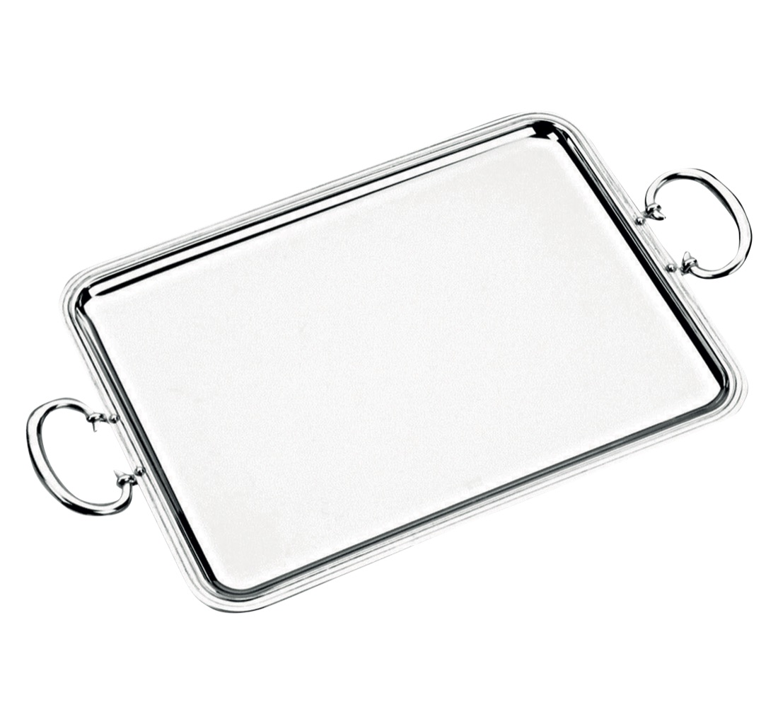 Christofle Rectangular Tray Albi Silver Plated