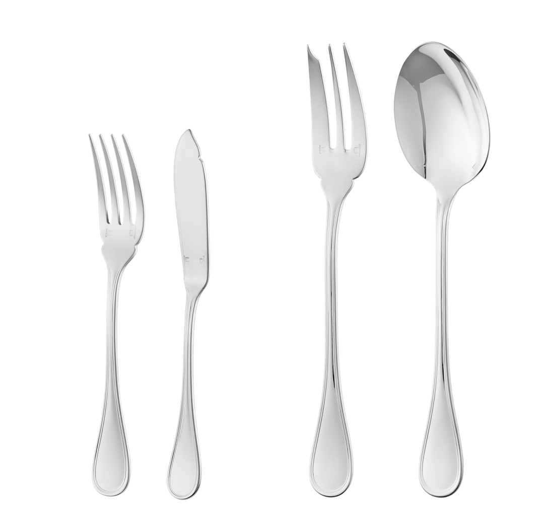 Christofle Flatware Set For 12 People 110 Pieces Imperial Chest Al