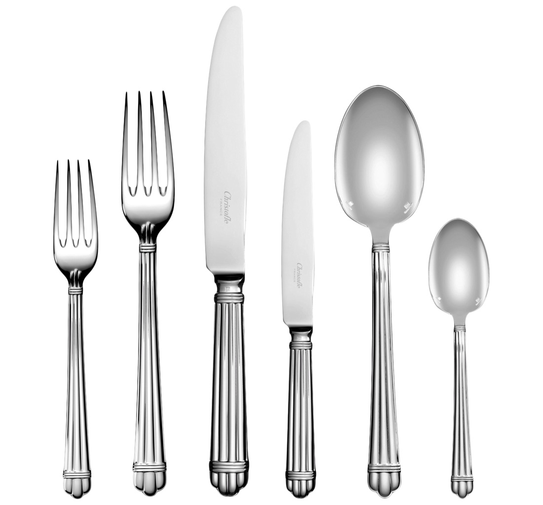 Christofle Flatware Set For 12 People 110 Pieces Imperial Chest Ar