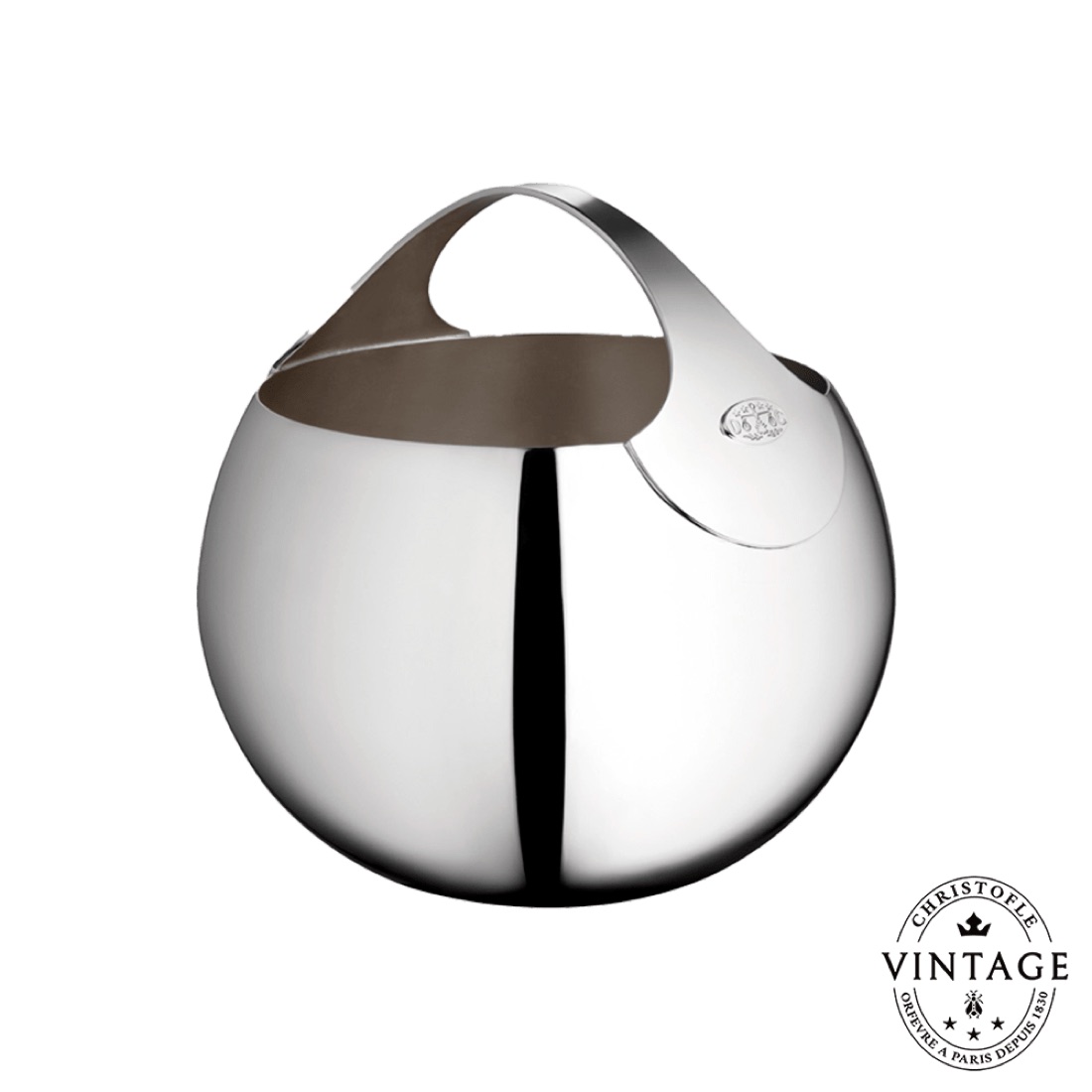 Christofle Champagne Bucket Bulle D Argent Silvered Vintage