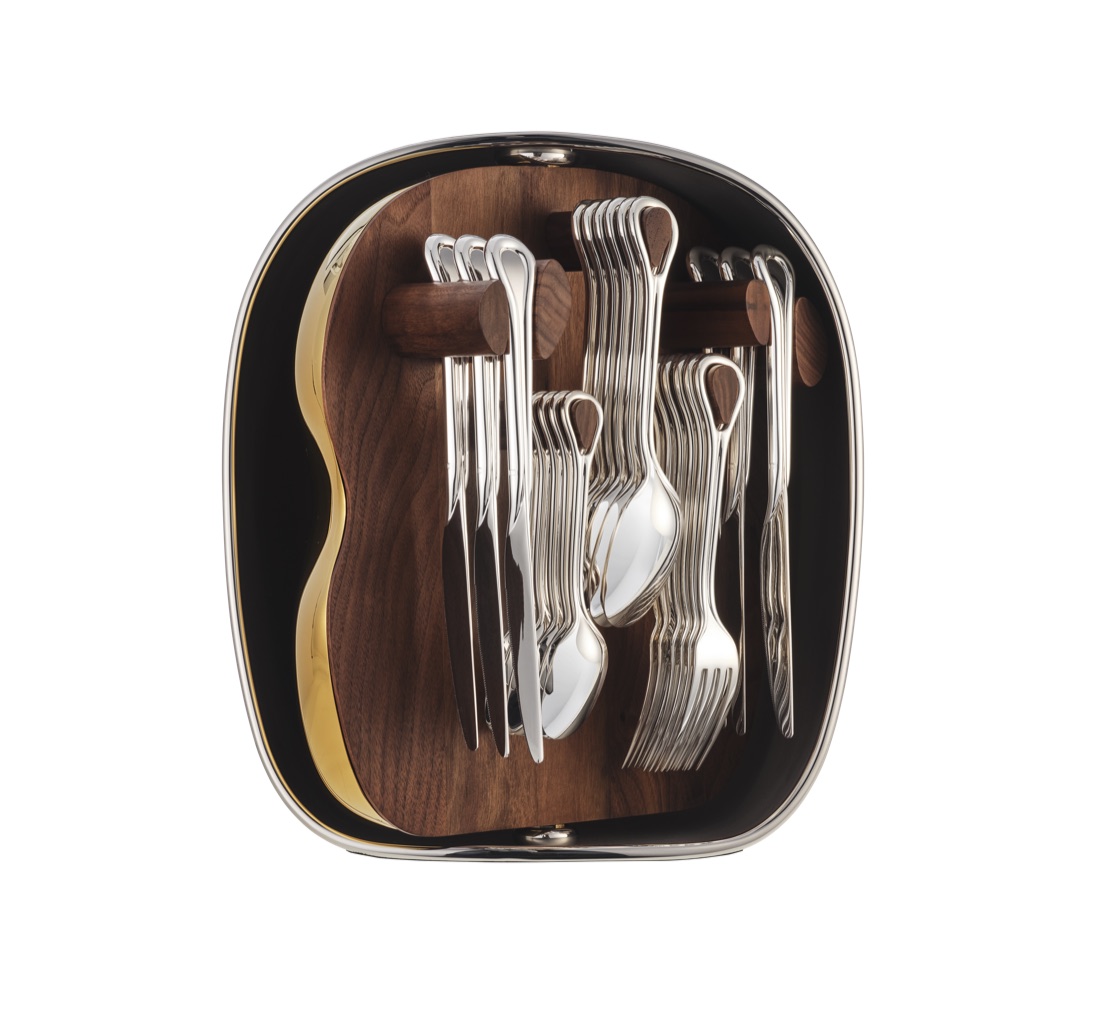 Christofle Flatware Set For 6 People 24 Pieces Carrousel Silver Plated