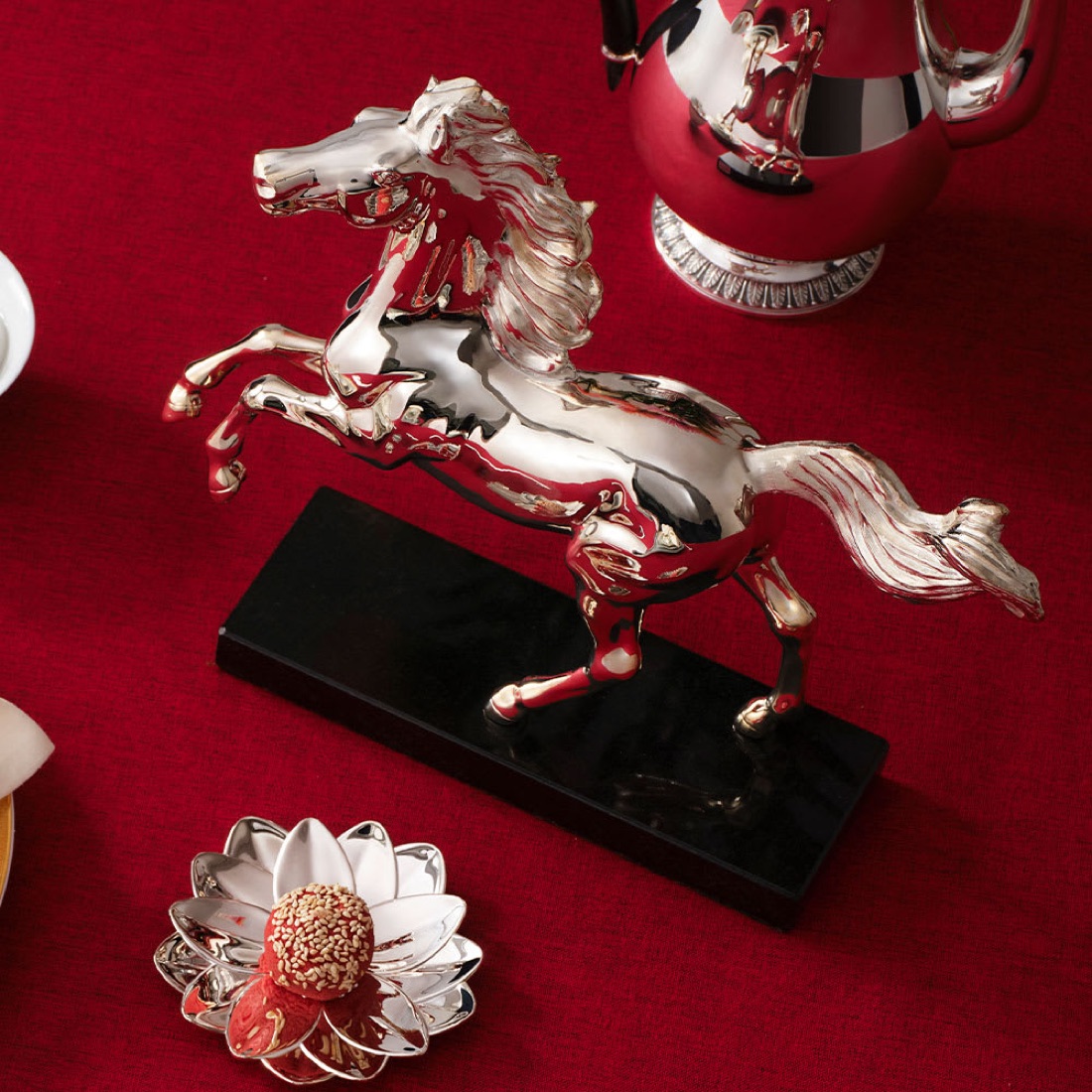 Christofle Horse Chinese New Year 2026 Animal Sculpture Silver Plated