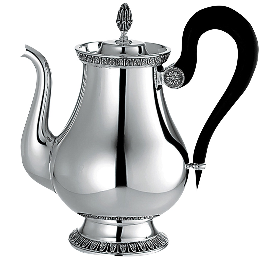 Christofle Tea Pot 8 Cups Malmaison Silver Plated