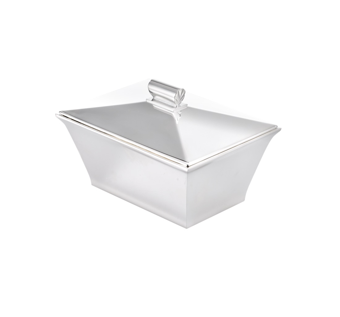 Christofle Biscuit Box Fjerdingstad Silver Plated