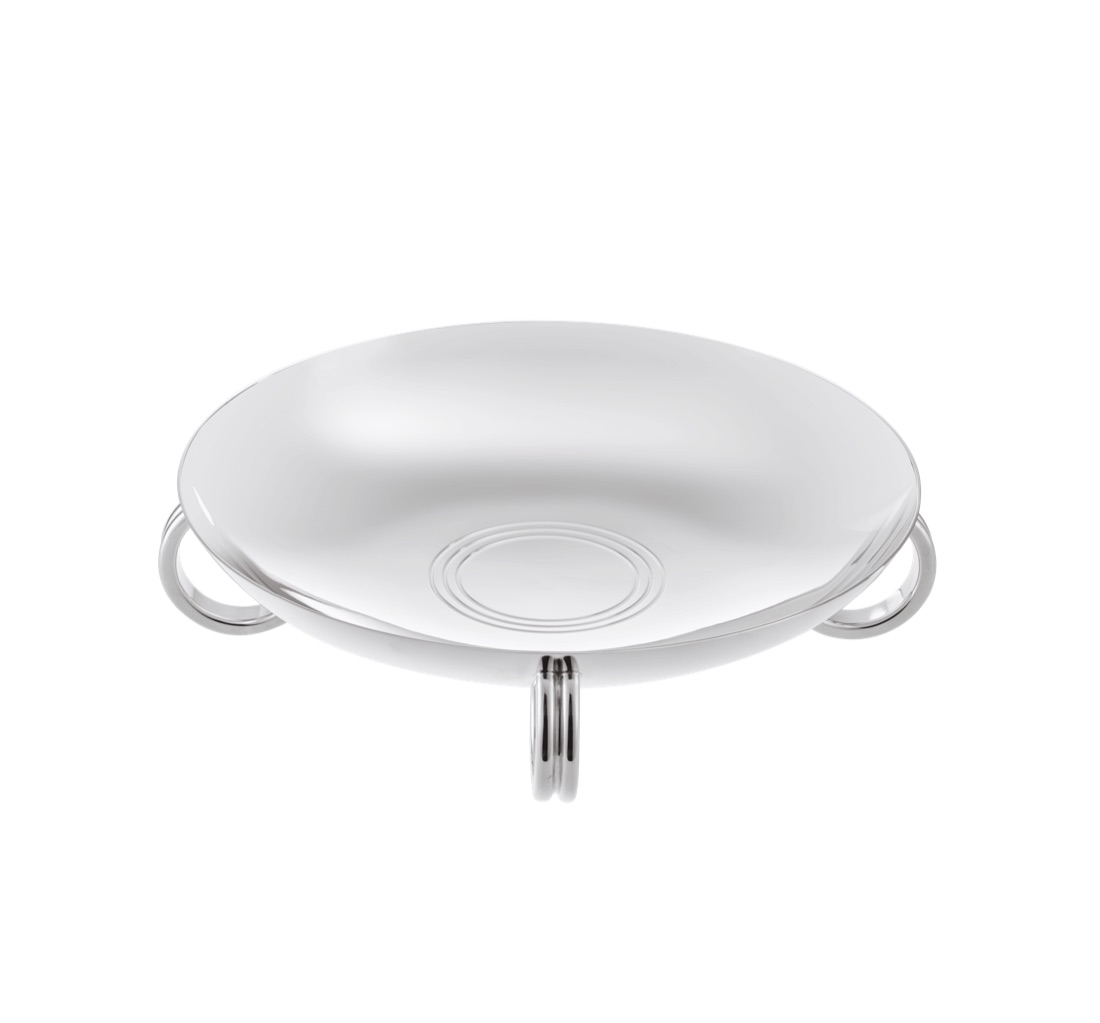 Christofle Four Ring Centerpiece Fjerdingstad Silver Plated