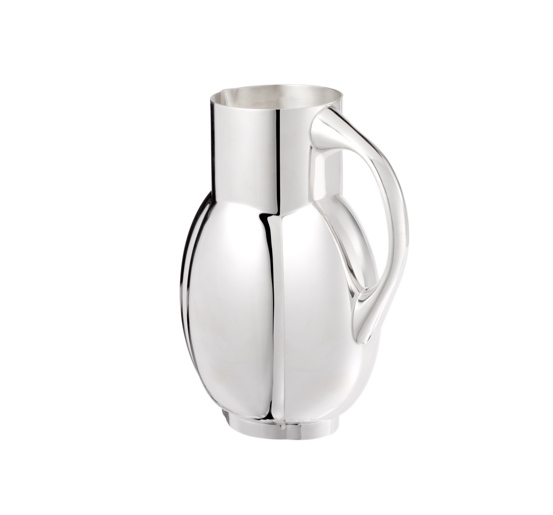 Christofle Four Part Water Pitcher Normand Fjerdingstad Silver Plated