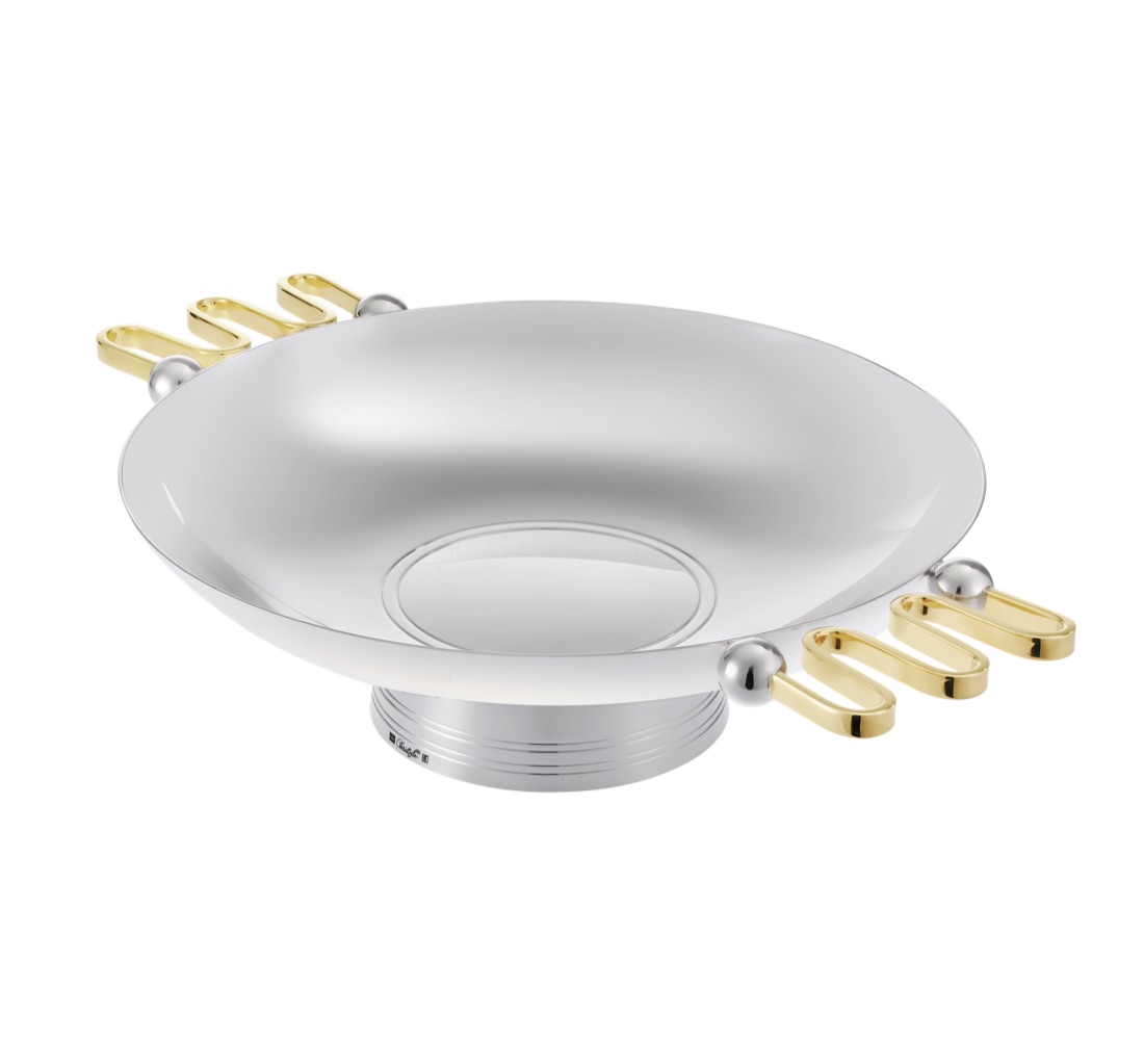 Christofle Centerpiece With Gilded Handles Fjerdingstad Silver Plated