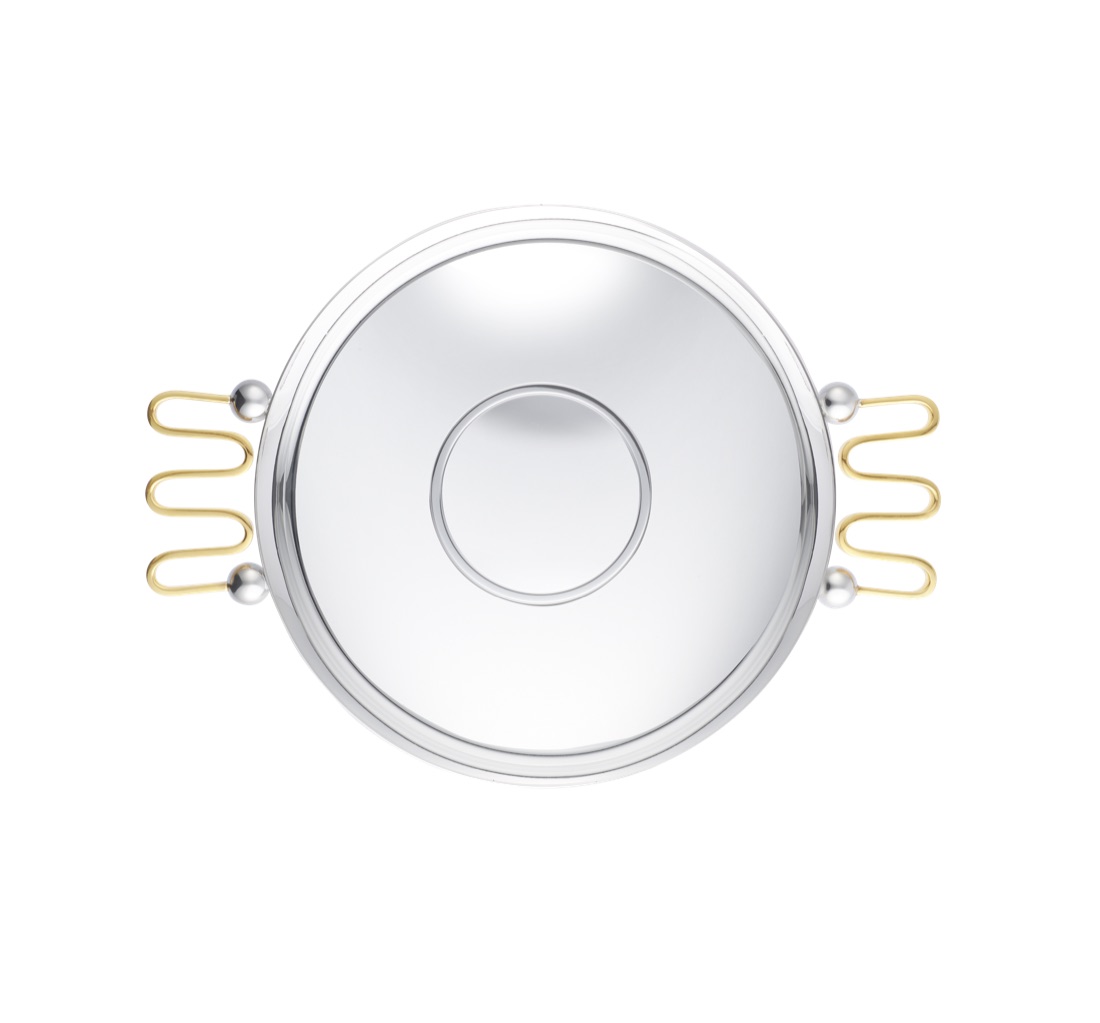 Christofle Centerpiece With Gilded Handles Fjerdingstad Silver Plated