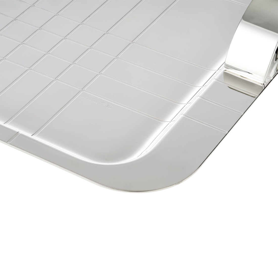 Christofle Tray 45x32 Cm Graphik Silver Plated