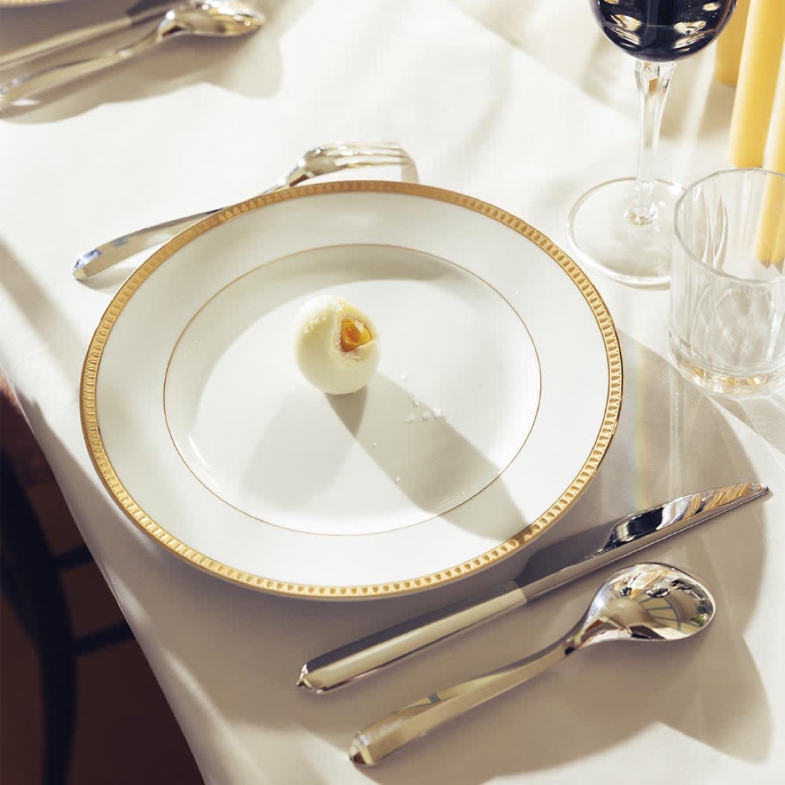 Christofle Flatware Set For 6 People 36 Pieces Infini Silver Plated