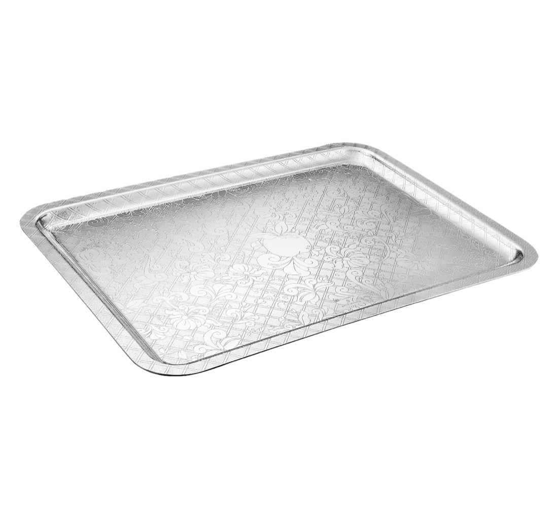 Christofle Rectangular Tray 42x32cm Jardin D Eden Silver Plated