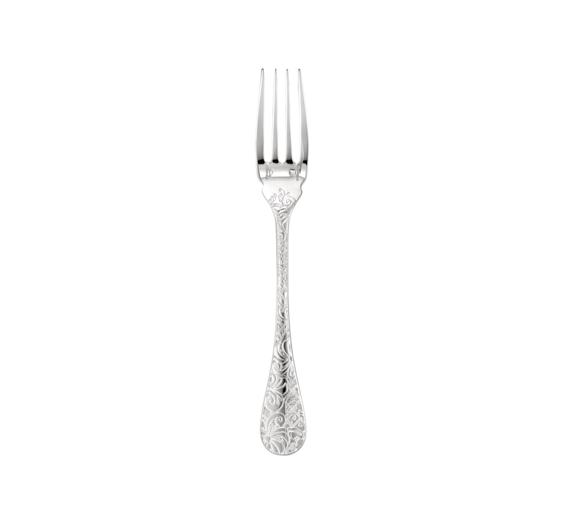 Christofle Fish Fork Jardin D Eden Sterling Silver