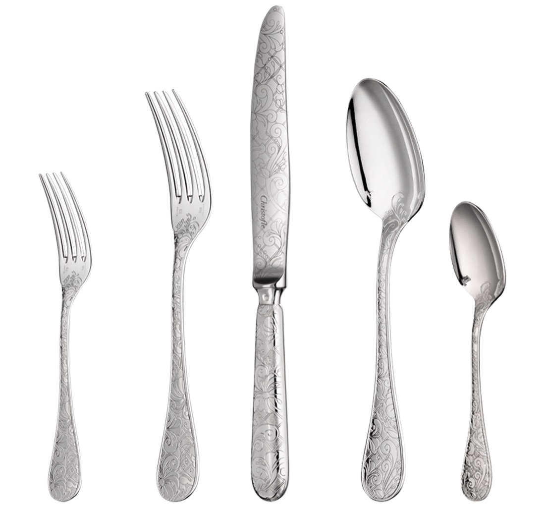 Christofle Flatware Set For 12 People 110 Pieces Imperial Chest Ja