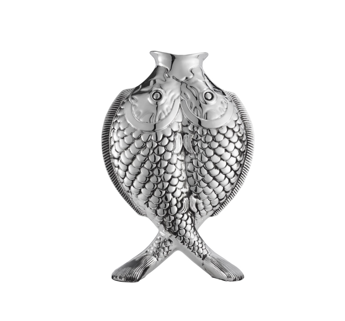 Christofle Fish Shape Vase Les Collections Historiques Silver Plated