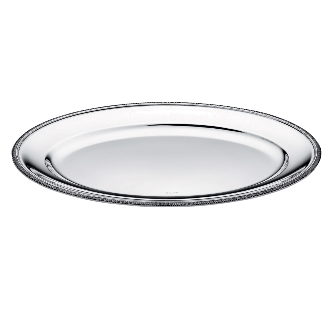 Christofle Round Platter 45cm Malmaison Silver Plated