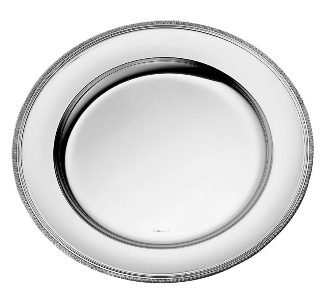 Christofle Round Platter 40cm Malmaison Silver Plated