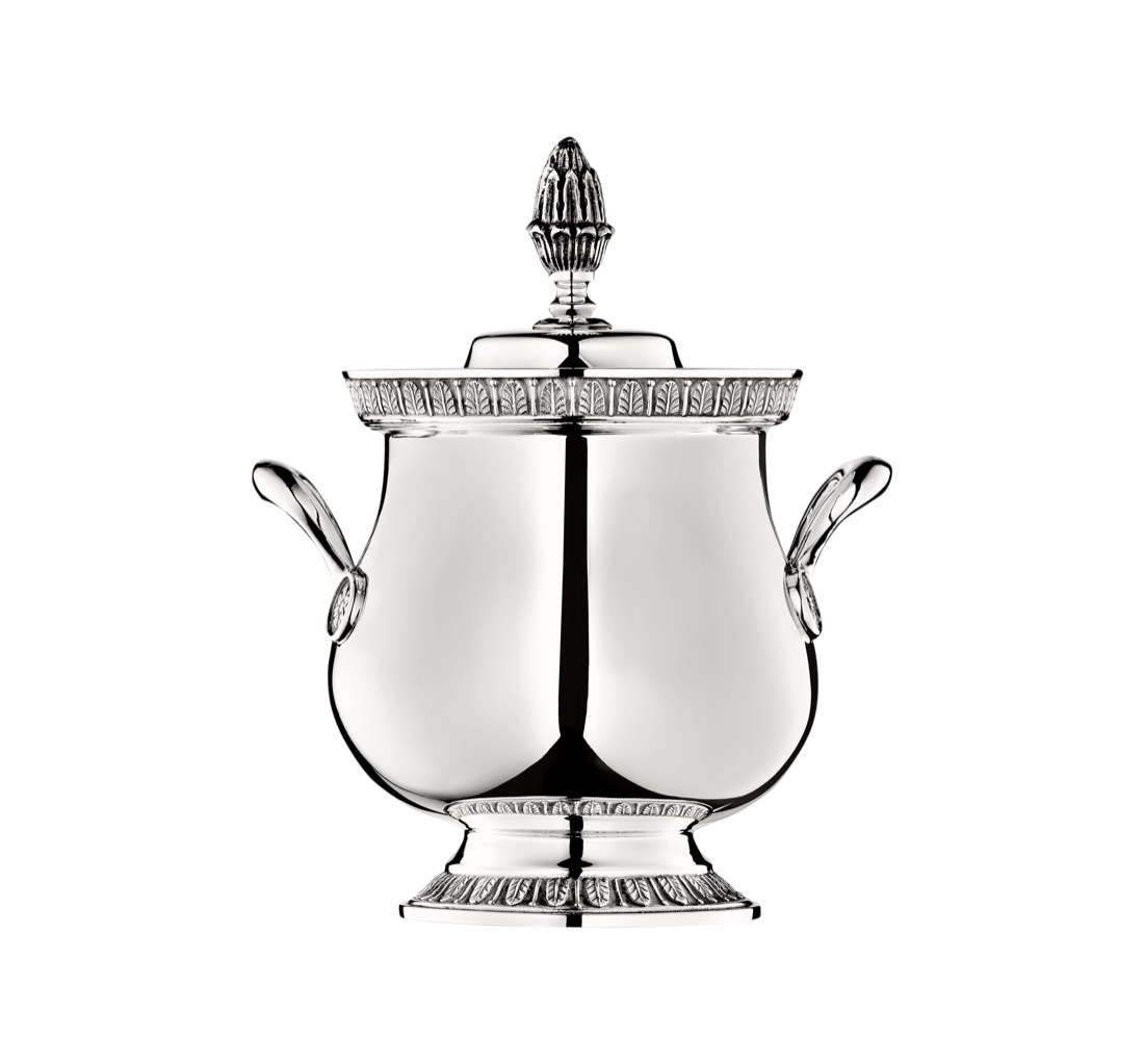 Christofle Sugar Bowl Malmaison Silver Plated