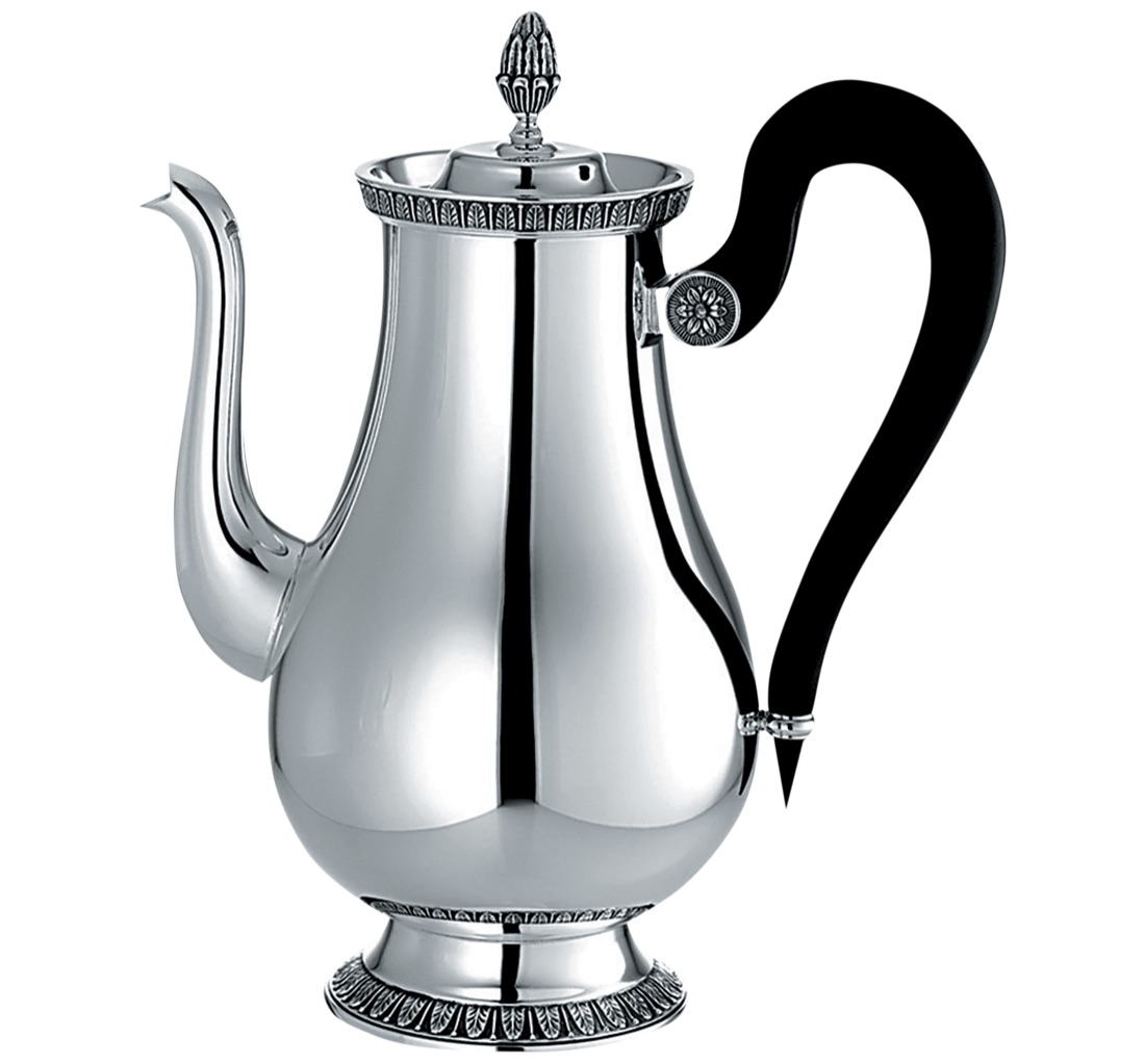 Christofle 8 Cup Coffee Pot Malmaison Silver Plated