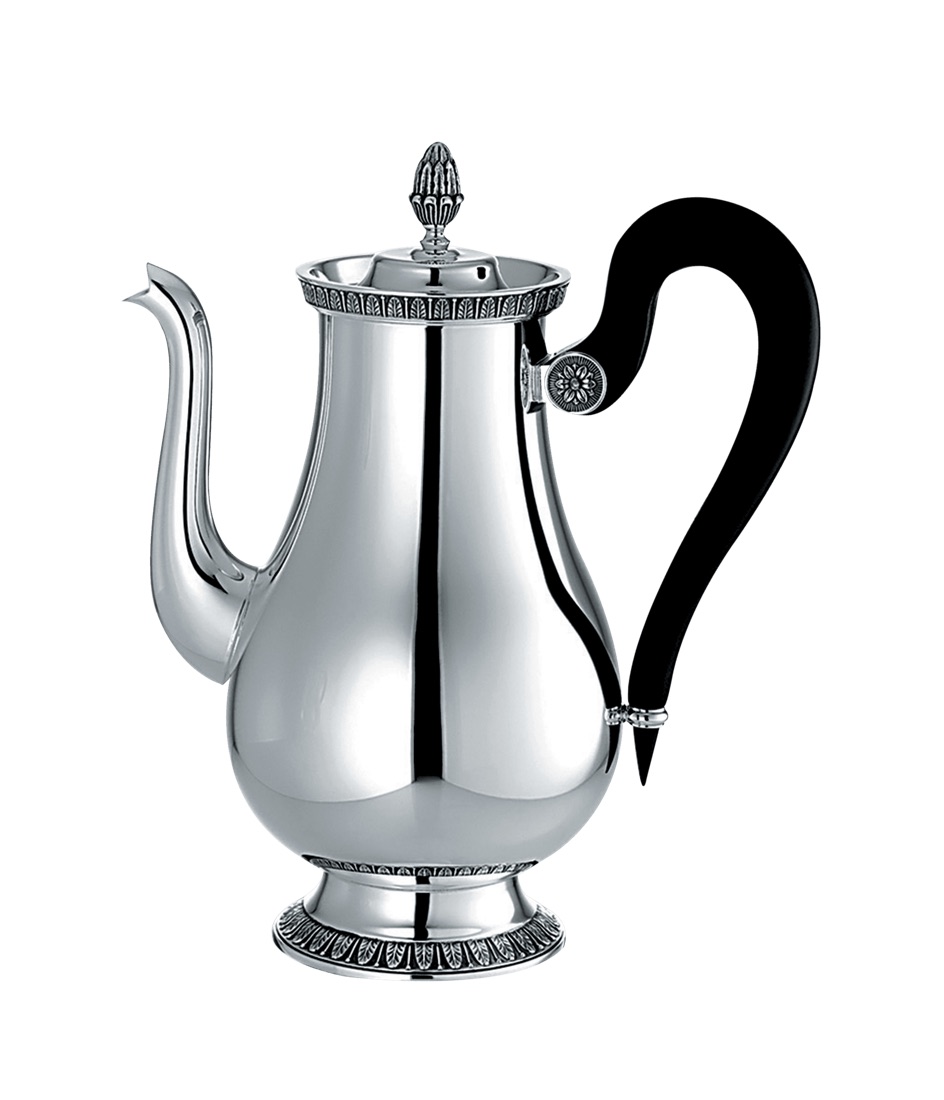 Christofle 8 Cup Coffee Pot Malmaison Silver Plated