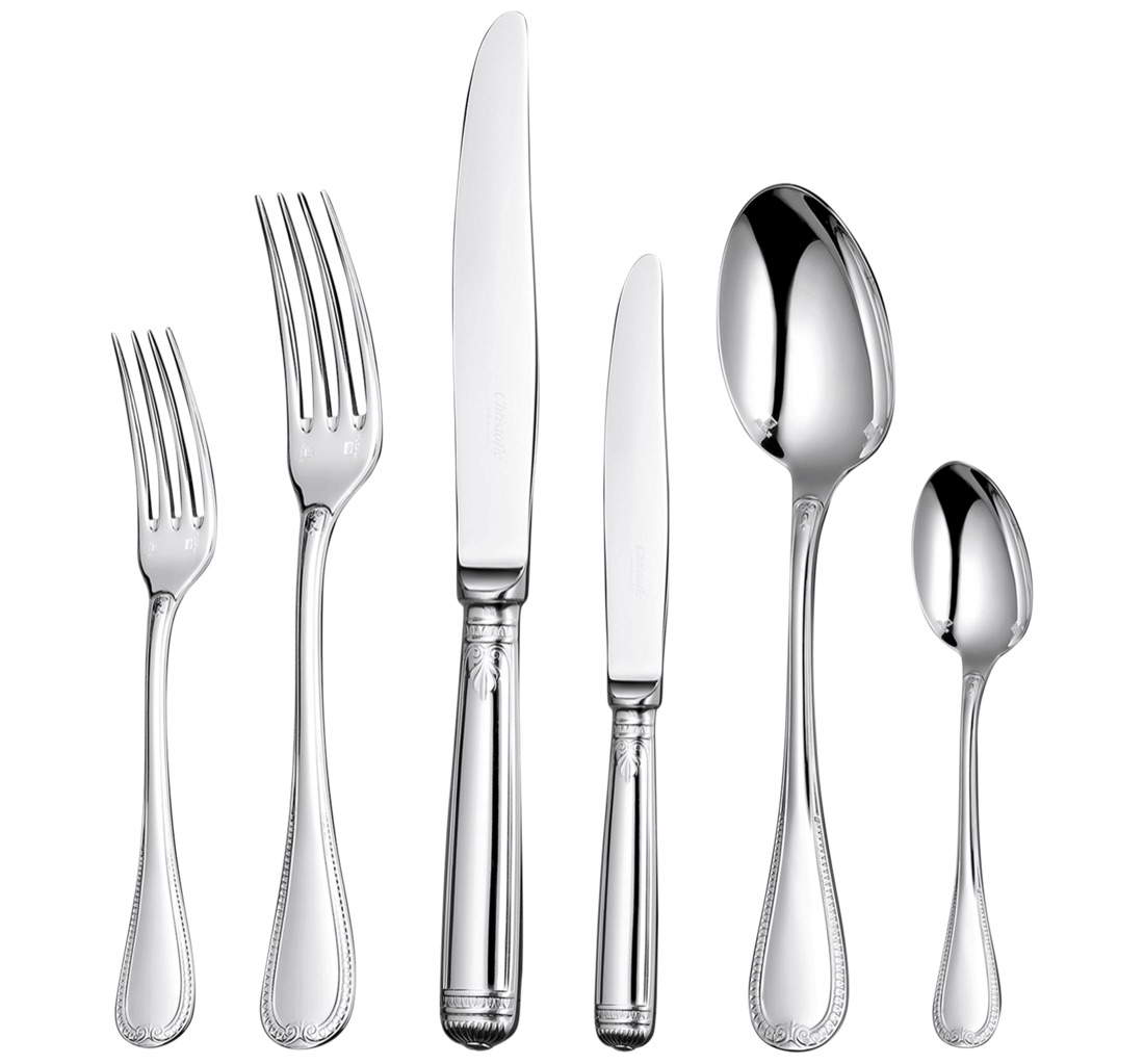 Christofle Flatware Set For 12 People 110 Pieces Imperial Chest Ma Malmaison
