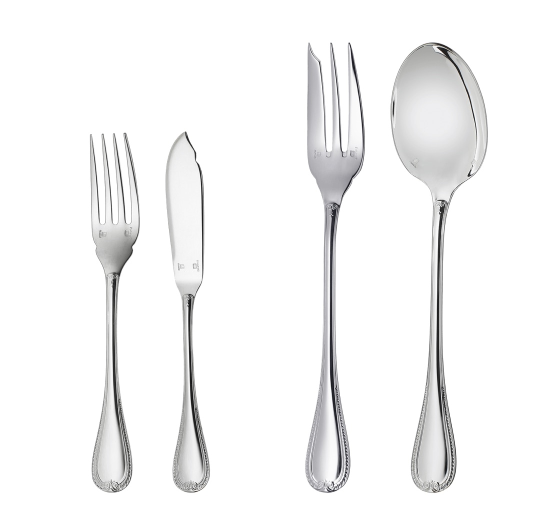 Christofle Flatware Set For 12 People 110 Pieces Imperial Chest Ma Malmaison