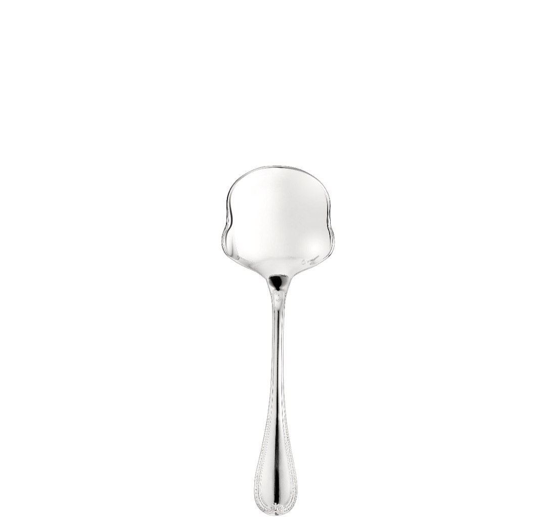 Christofle Vegetable Serving Spoon Malmaison Sterling Silver