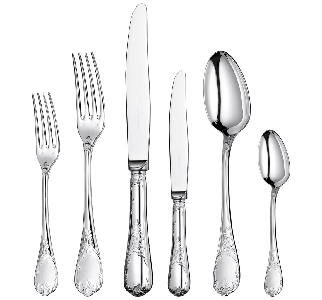 Christofle Flatware Set For 12 People 110 Pieces Imperial Chest Ma Marly