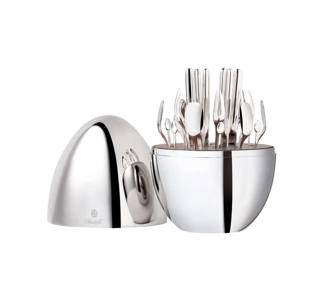 Christofle Set Of Aperitif Flatware For 6 Persons 24 Pieces Mood Par