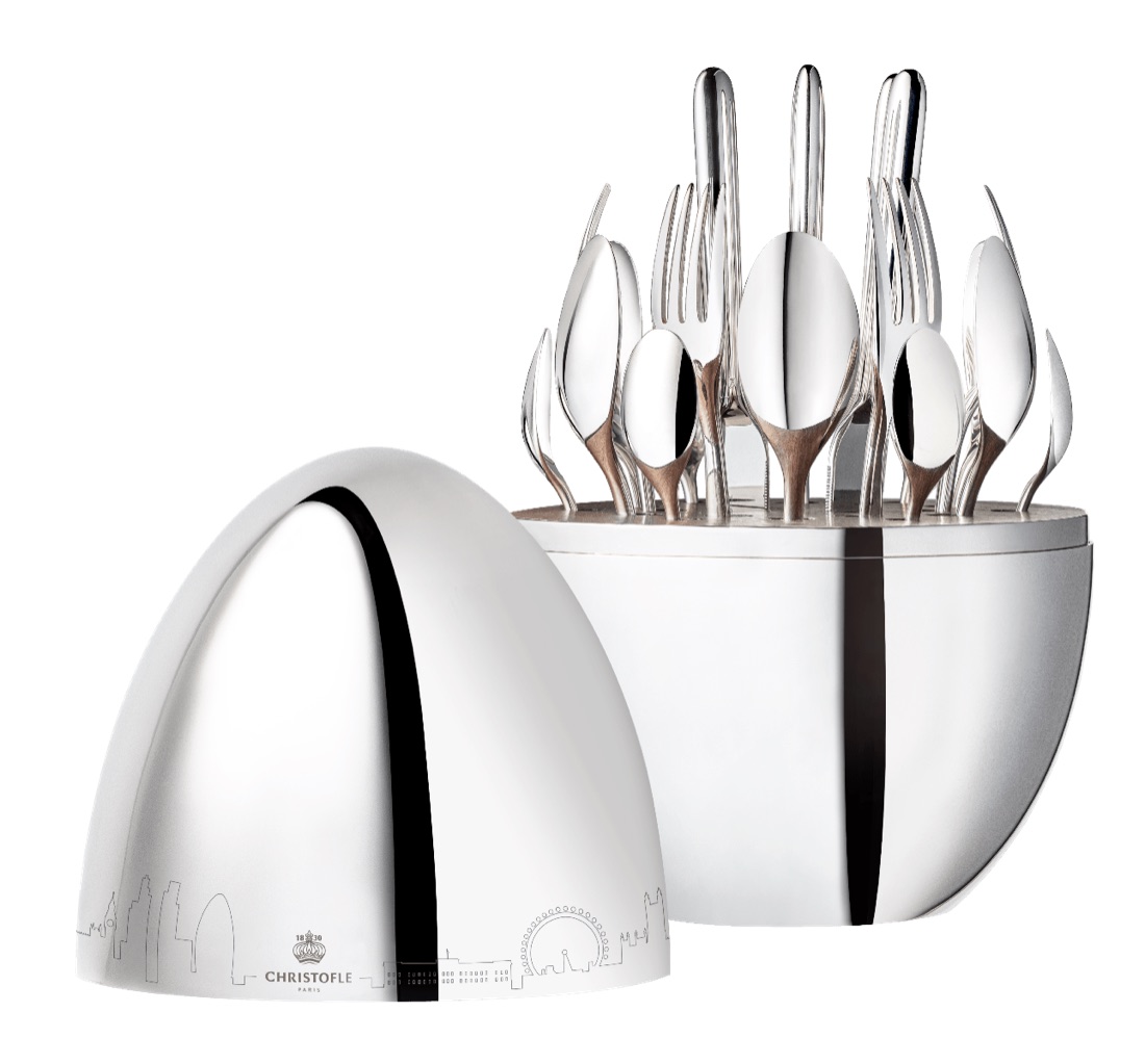 Christofle 24 Piece Silver Plated Flatware Set London