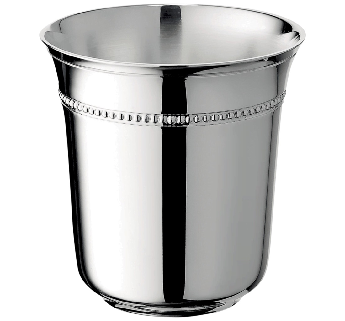 Christofle Baby Cup Perles Sterling Silver