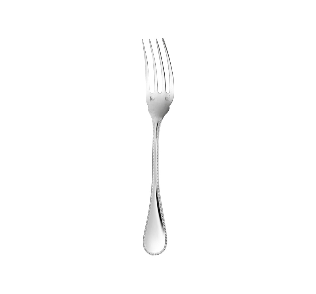 Christofle Fish Fork Perles Sterling Silver
