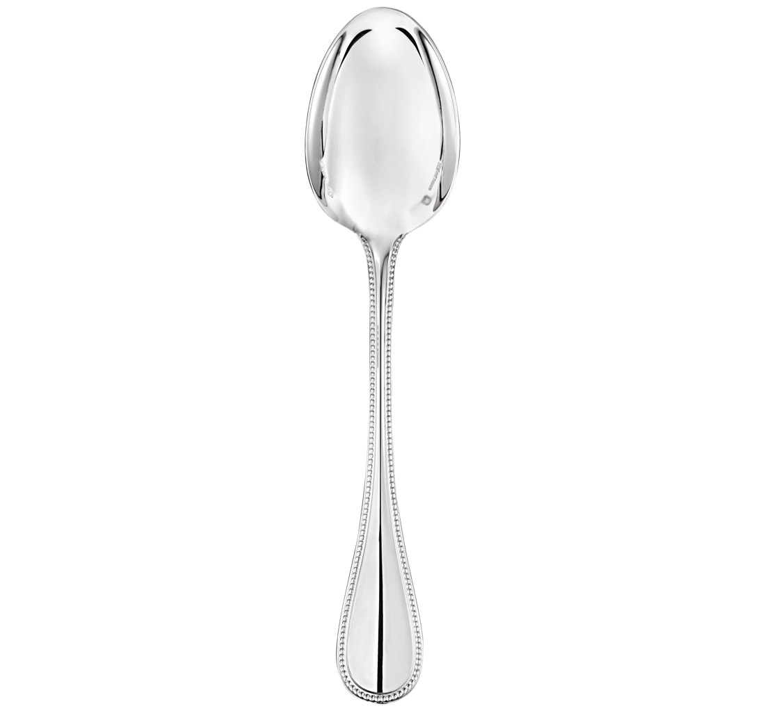 Christofle Table Spoon Perles Sterling Silver