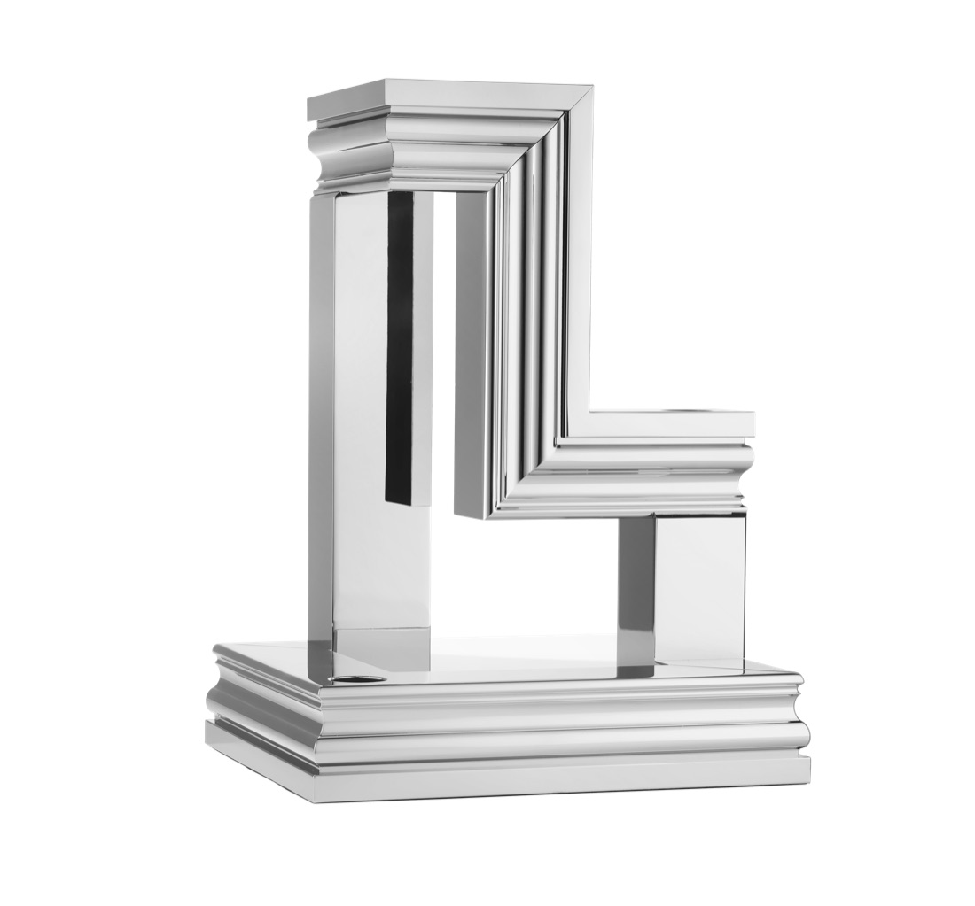 Christofle 3 Light Candelabra Chrome Perspectives Aluminium