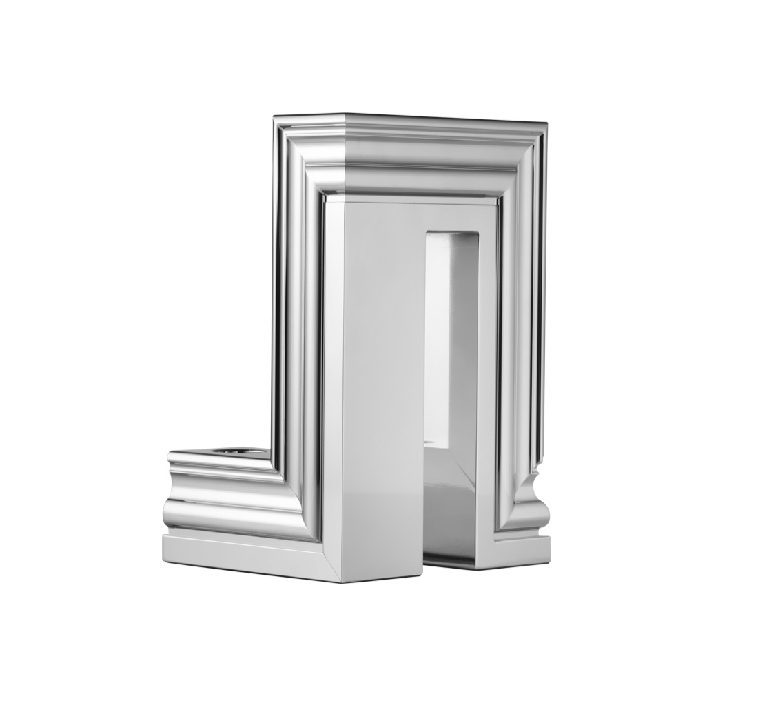Christofle 2 Light Candelabra Chrome Perspectives Aluminium