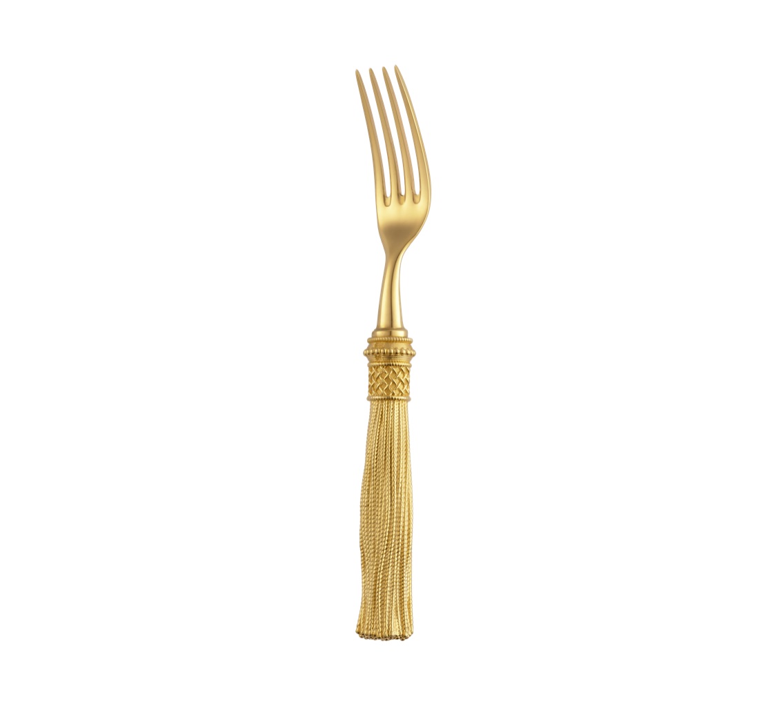 Christofle Individual Place Settings 5 Pieces Pompon Silver Plated Gilded