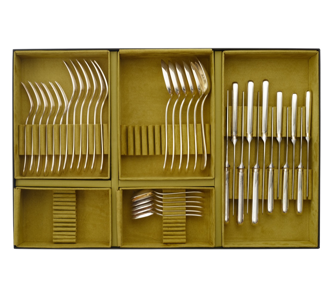 Christofle Flatware Set For 6 People 36 Pieces Spatours Silver Plate
