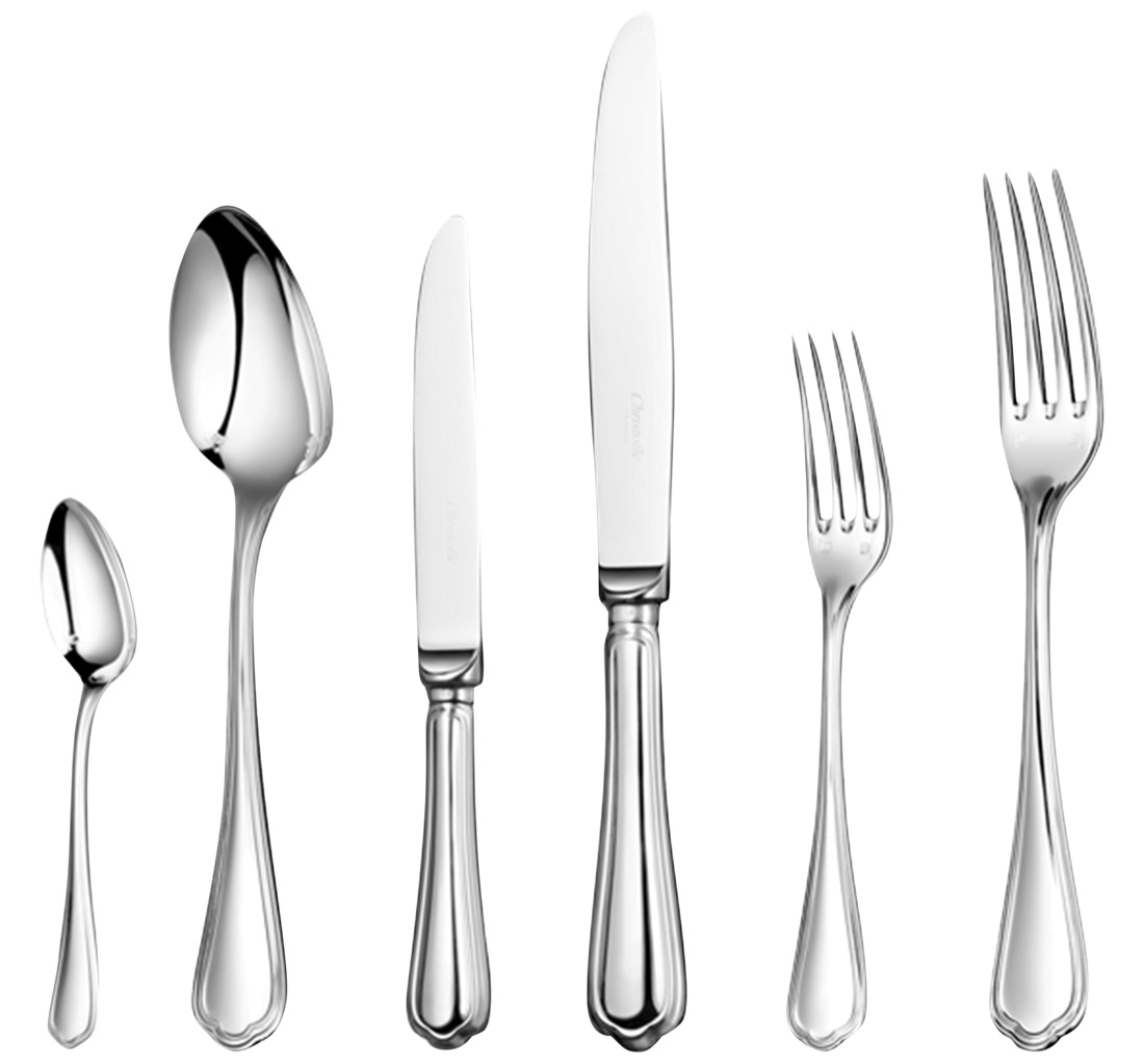 Christofle Flatware Set For 6 People 36 Pieces Spatours Silver Plate
