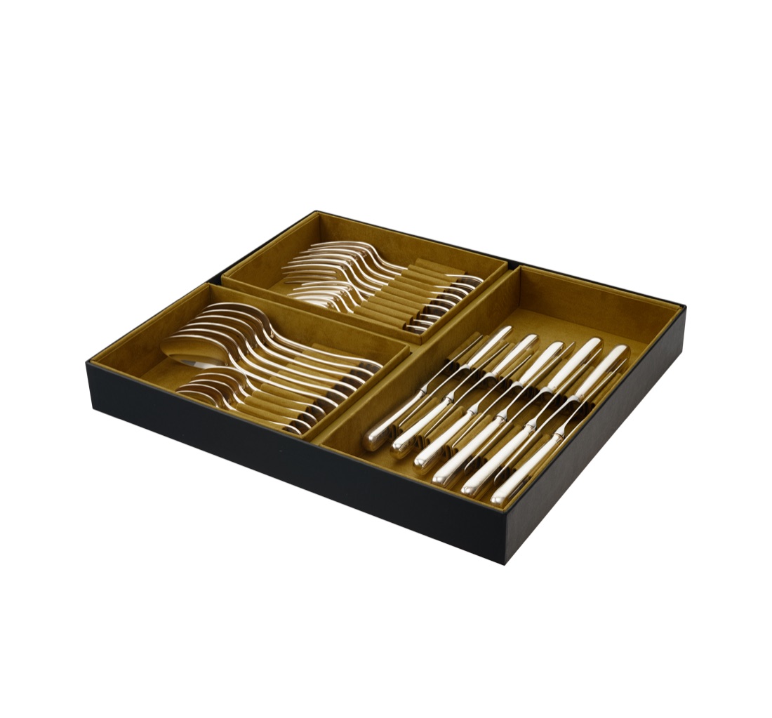 Christofle Flatware Set For 6 People 36 Pieces Perles 2 Stainless St