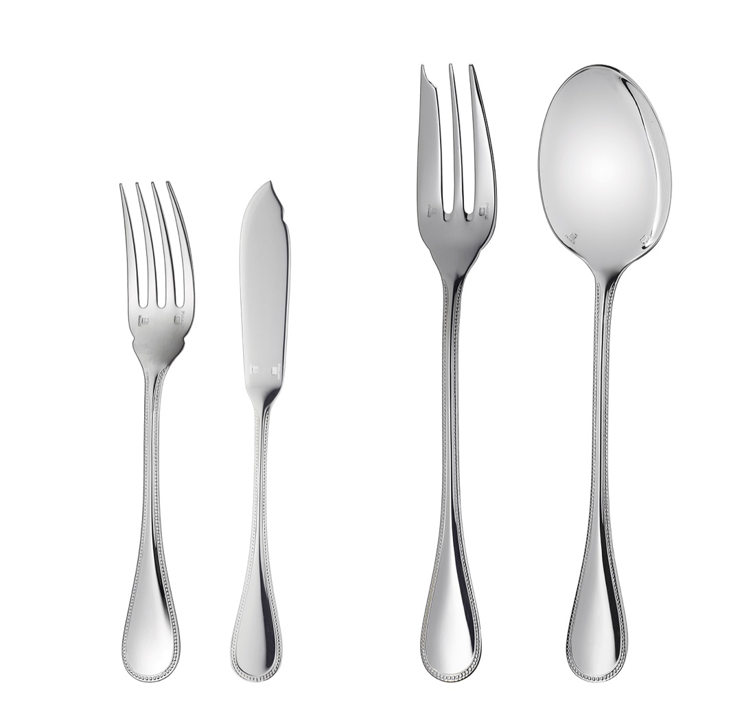 Christofle Flatware Set For 12 People 110 Pieces Imperial Chest Pe Stainless Steel