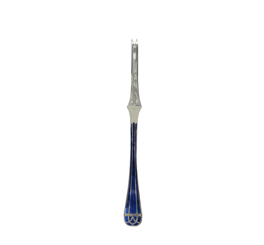 Шпажка для лобстера Talisman Marbled Blue, посеребрение