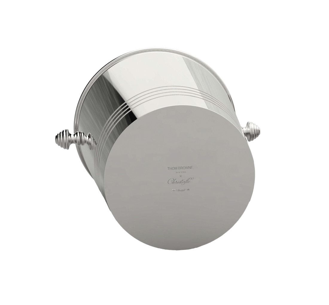 Christofle Champagne Bucket Thom Browne Silver Plated