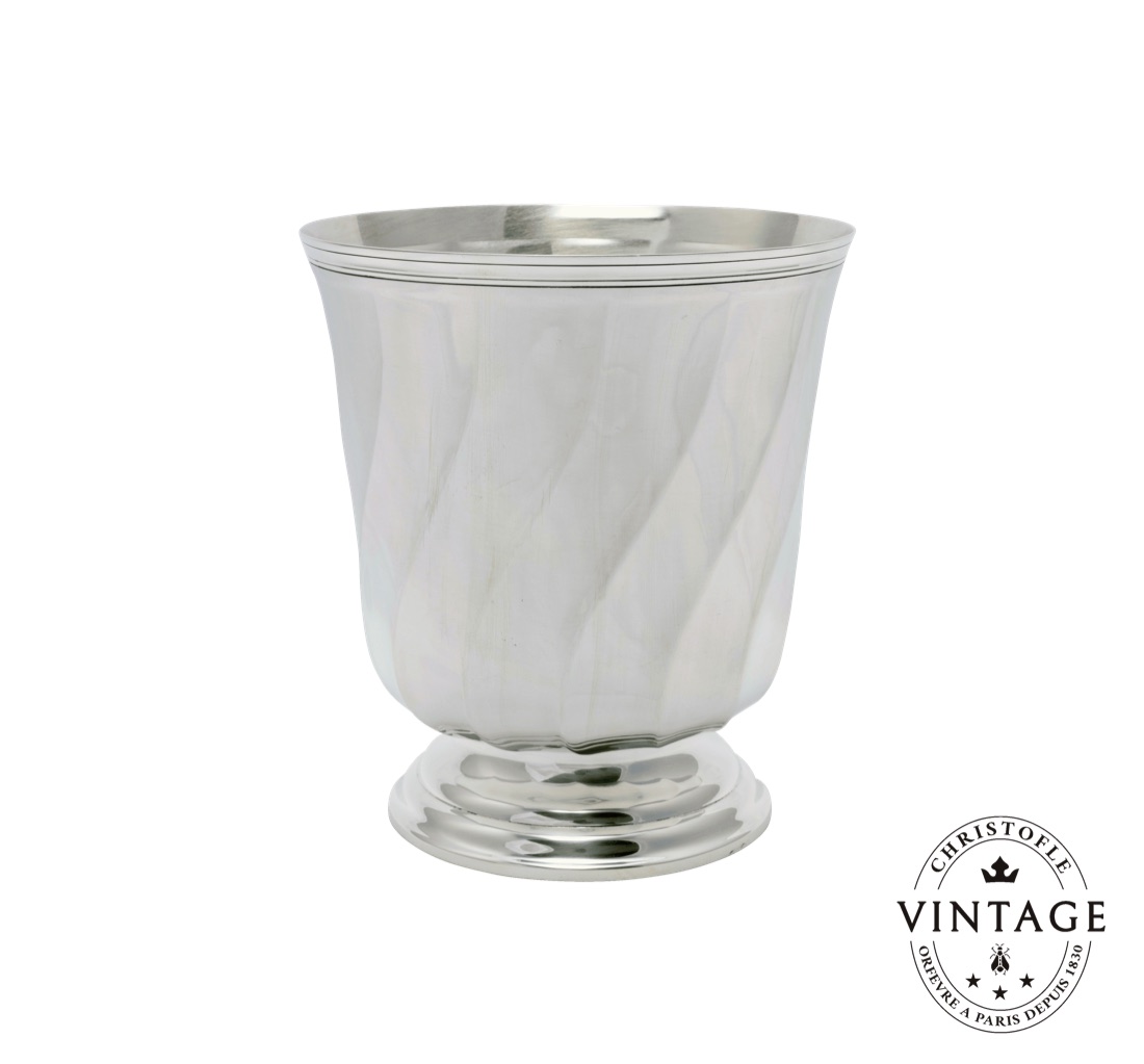 Christofle Champagne Bucket Torsades Silverware Vintage