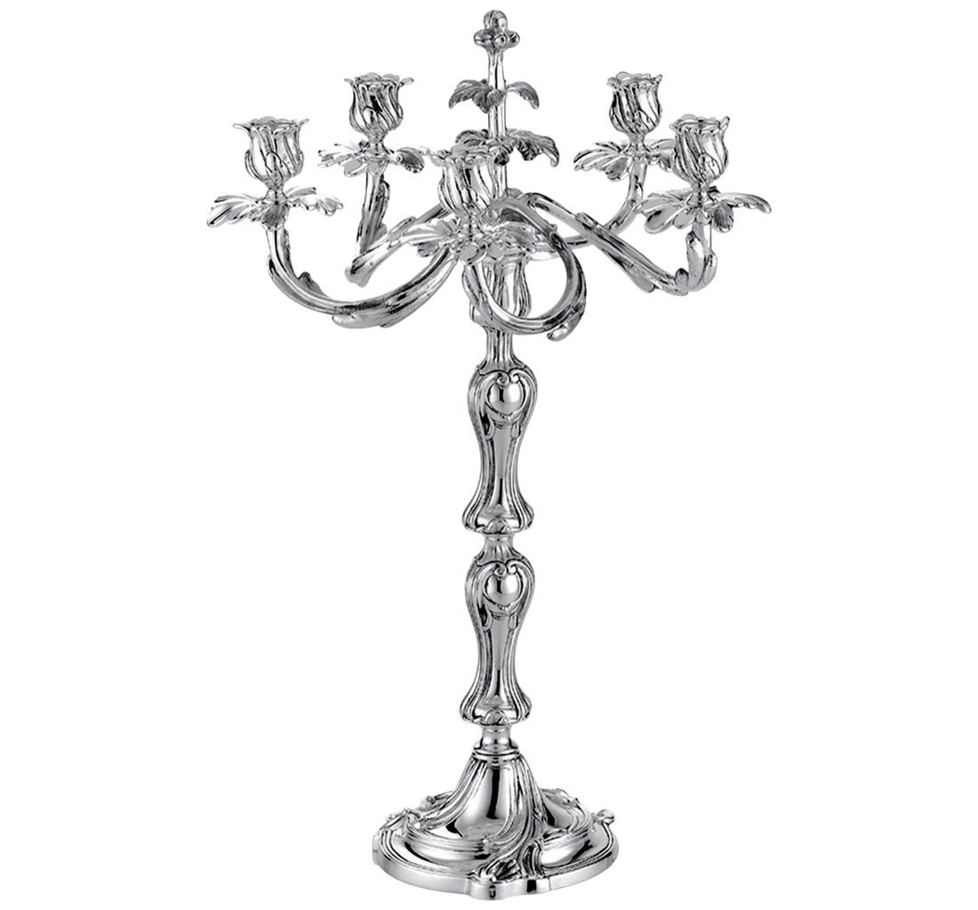 Christofle Five Light Candelabra Silver Plated