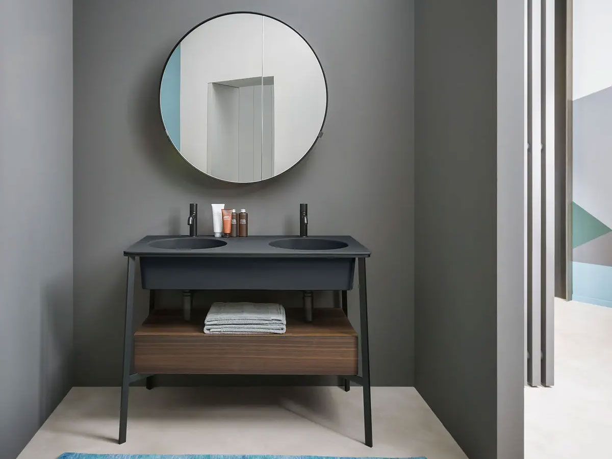 Cielo Catino Doppio Washbasin With Drawer