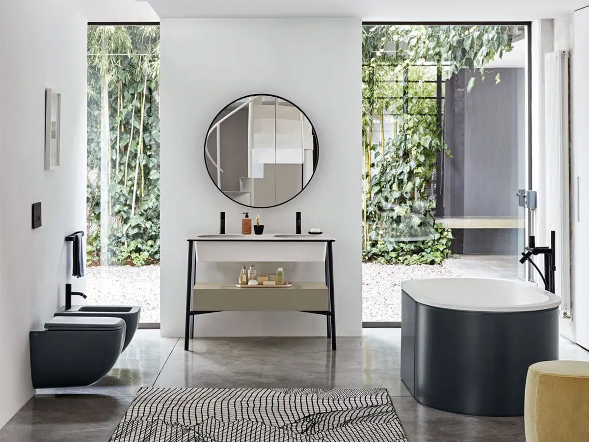 Cielo Catino Doppio Washbasin With Drawer